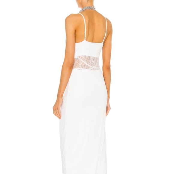 X REVOLVE Markus bodycon Dress in Blanc - Picture 3 of 4